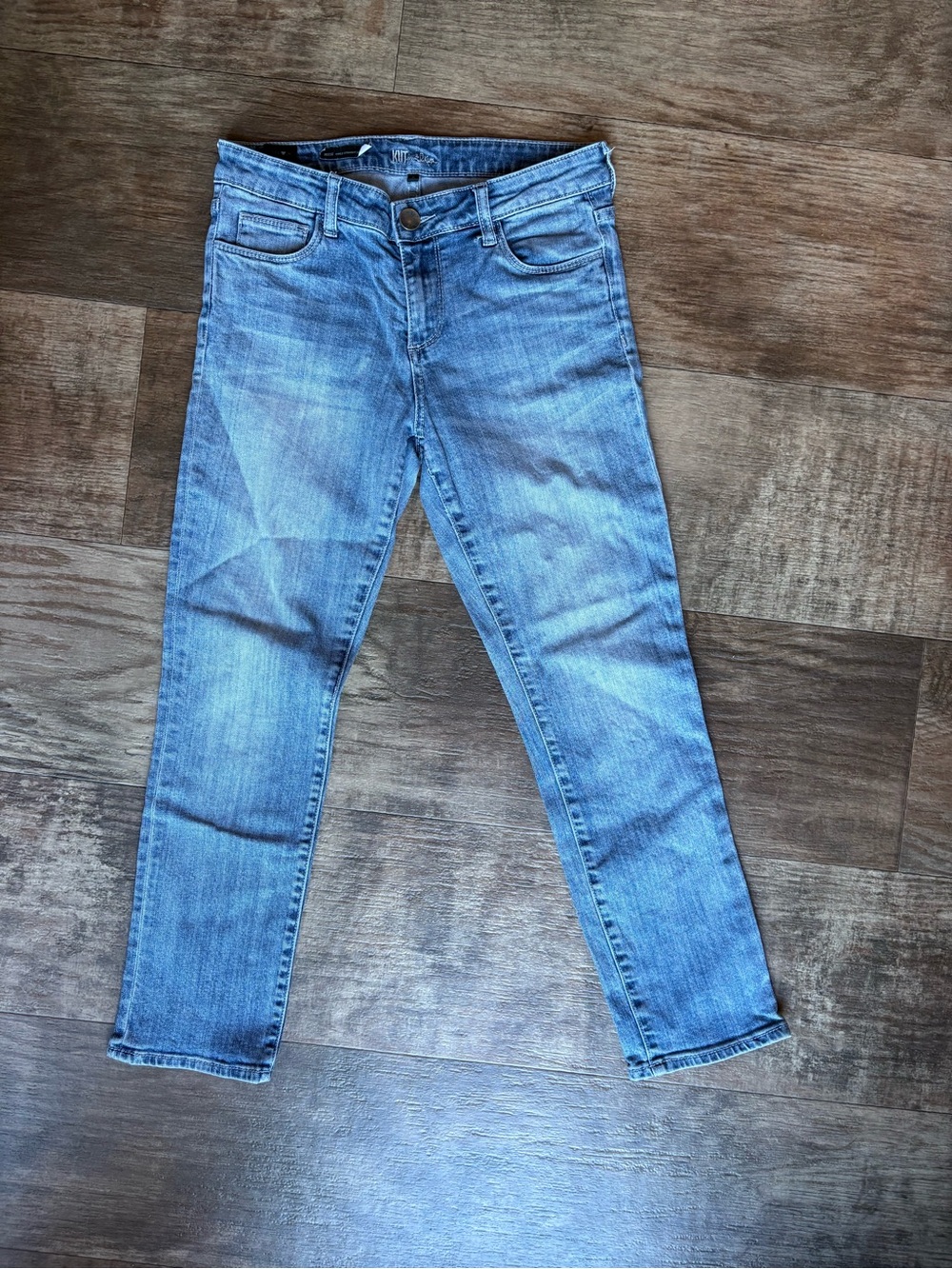 Kut from the Kloth Light Blue Reese Ankle Straight Denim Jeans